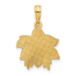 14k Polished Poinsettia Floral Pendant - Image 3