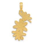 14k Polished Floral Pendant - Image 3