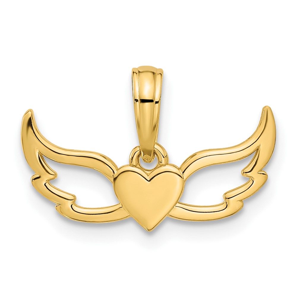 D5428.jpg 14k Fancy Heart and Wings Charm - Image 1