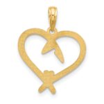 14k Fancy Heart Charm - Image 4
