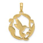14K Polished Fancy Hummingbird Charm - Image 3