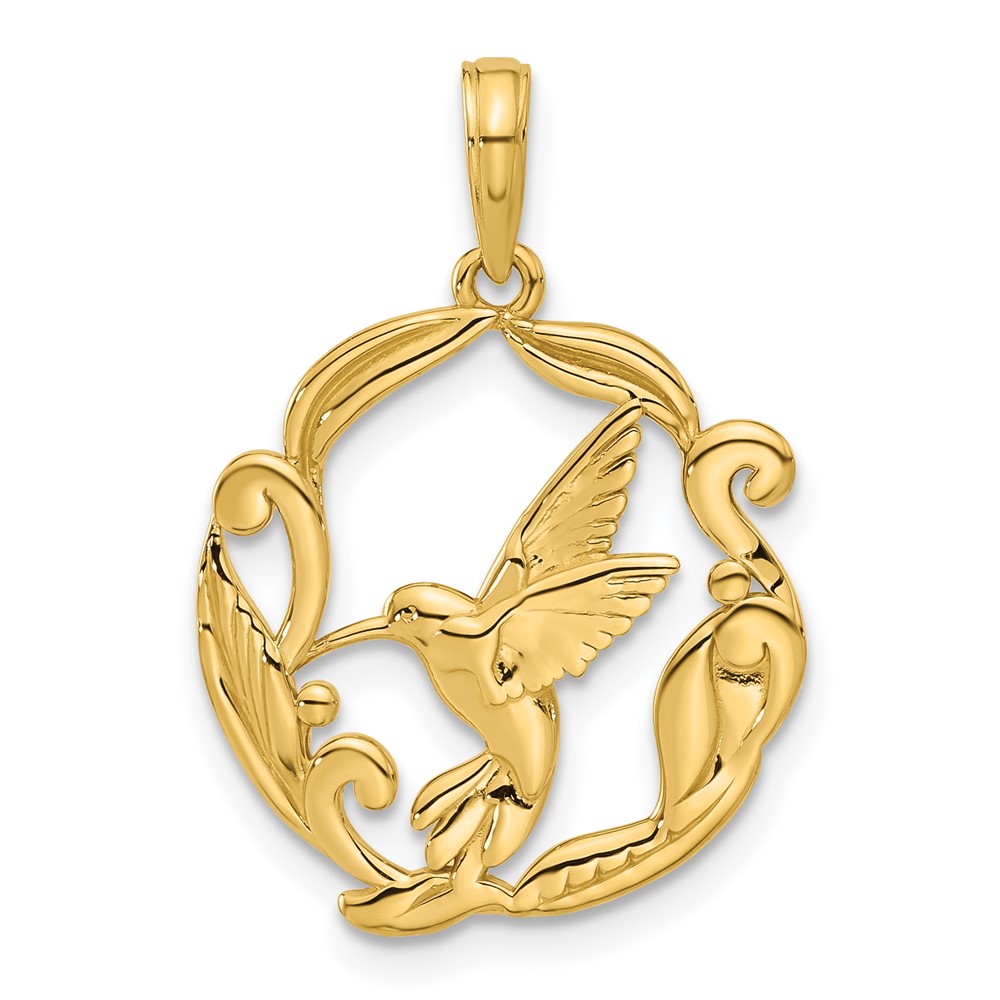 D5483.jpg 14K Polished Fancy Hummingbird Charm - Image 1