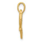 14K Fancy Heart and Ribbon Charm - Image 2