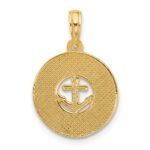 14K Polished Anchor and Stars Charm - Image 3