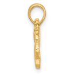 14K Polished Cut-out Heart and Paw Print Charm - Image 2