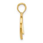 14K Polished Fancy Wing and Heart Charm - Image 2