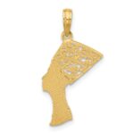 14K Fancy Nefertiti Profile Charm - Image 4
