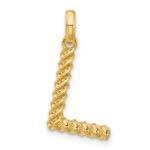 14ky Fancy Twist Letter L