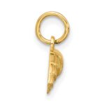 14k 3-D Fancy Croissant Charm - Image 2