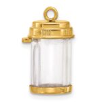 14k Fancy Pill Bottle Charm - Image 2
