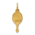 14k Two-tone Fancy Hand Mirror Charm - Image 3
