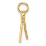 14k Fancy Comb and Scissors Pendant - Image 2