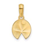 14K Polished Lily Pad Pendant - Image 3