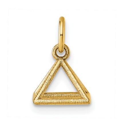 14K Polished Rectangular Pyramid Shape Pendant