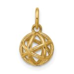 14K Polished Sphere Shape Pendant
