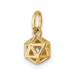 14K Polished Podium Pendant - Image 4
