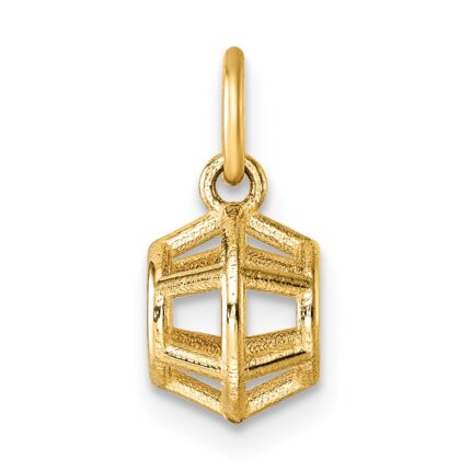 14K Polished Pentagonal Shape Pendant