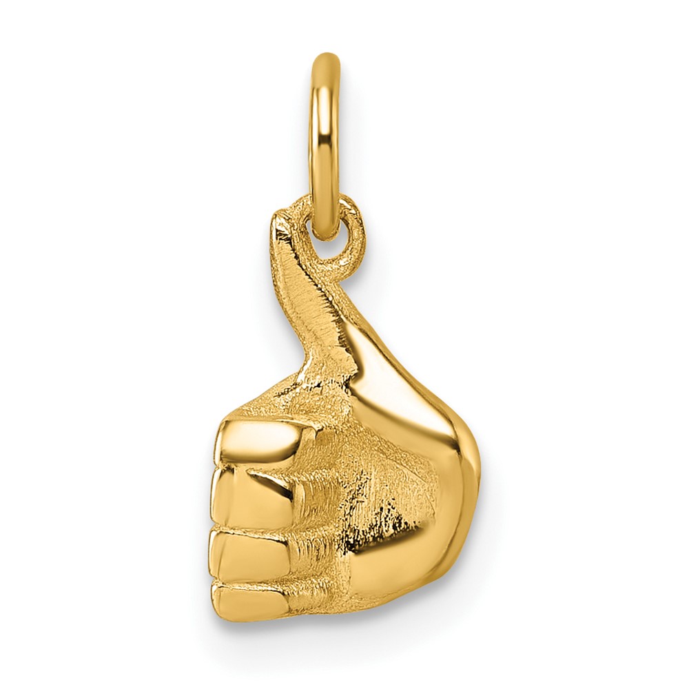 D5799.jpg 14K Polished Thumbs Up Hand Pendant - Image 1