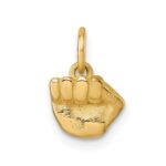 14K Polished Fist Hand Pendant