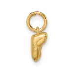 14K Polished Fist Hand Pendant - Image 2