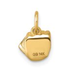 14K Polished Fist Hand Pendant - Image 3