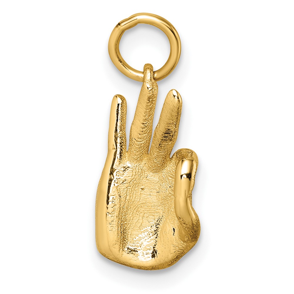 D5801.jpg 14K Polished OK Hand Pendant - Image 1