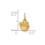 14K American Sign Language Alphabet Fingerspelling Sign S Pendant - Image 5