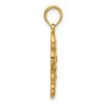 14K Polished Gingerbread Man Pendant - Image 2