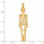 14K Polished Skeleton Pendant - Image 4