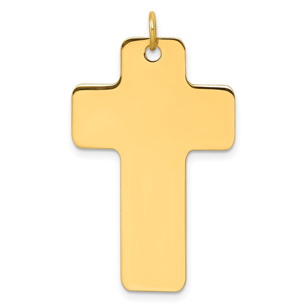 D5869.jpg 14k Polished Cross Charm - Image 1