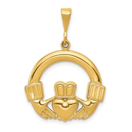 14k Claddagh Pendant