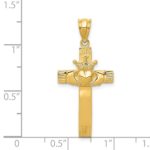 14k Claddagh Cross Pendant - Image 3