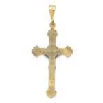 14k Two-tone Crucifix Pendant - Image 3