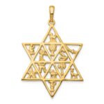 14K 12 Tribes Star Of David Pendant