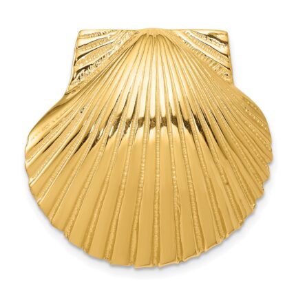 14K Fits Up To 8mm and 10mm Scallop Shell Omega Slide