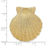 14K Fits Up To 8mm and 10mm Scallop Shell Omega Slide - Image 3