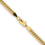 14K 20 inch 3.5mm Solid Miami Cuban Link with Lobster Clasp Chain - Image 3