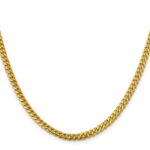 14K 4.25mm Solid Miami Cuban Link with Lobster Clasp Chain - Image 2
