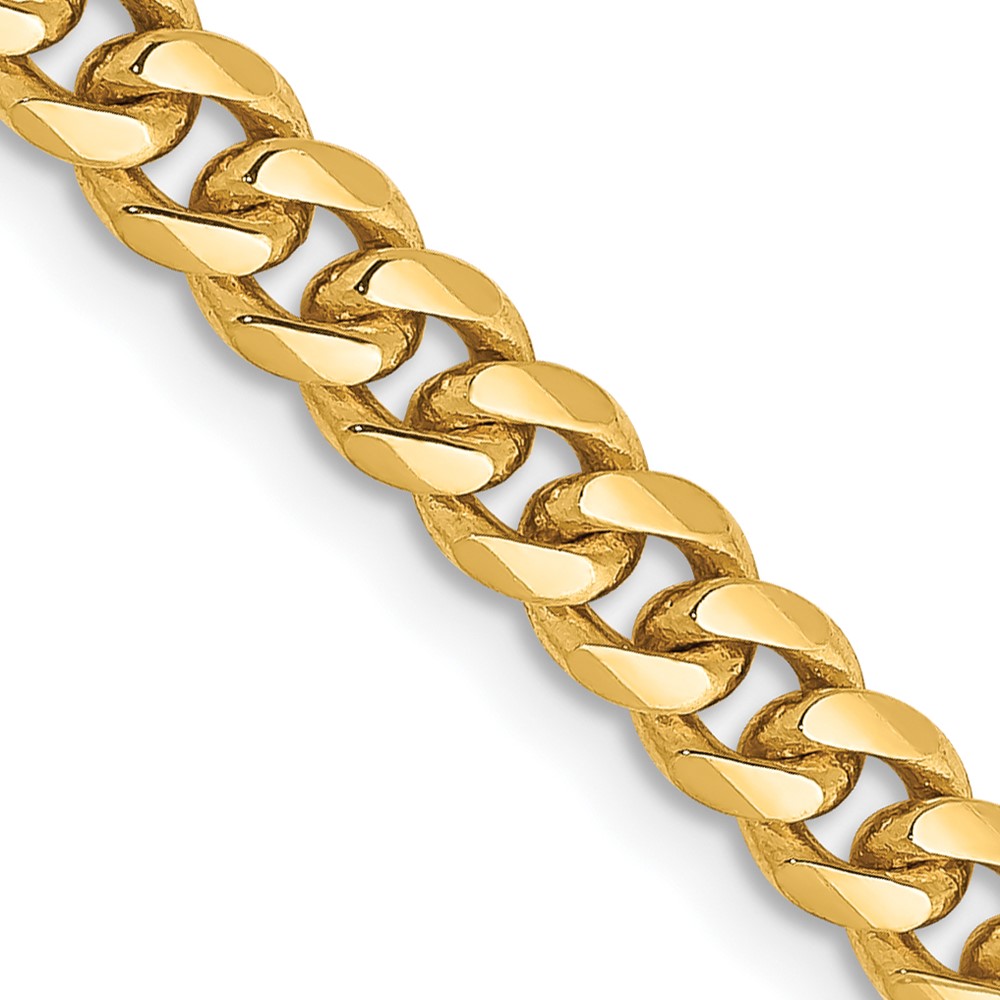 DCU120.jpg 14K 4.25mm Solid Miami Cuban Link with Lobster Clasp Chain - Image 1