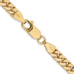 14K 5mm Solid Miami Cuban Link with Lobster Clasp Chain - Image 3