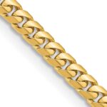 14K 5.5mm Solid Miami Cuban Link with Lobster Clasp Chain
