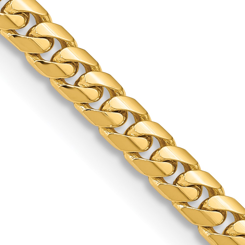 DCU180.jpg 14K 5.5mm Solid Miami Cuban Link with Lobster Clasp Chain - Image 1