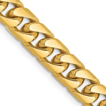 14K 6.25mm Solid Miami Cuban Link with Lobster Clasp Chain