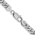 14k White Gold 6.25mm Solid Miami Cuban Chain - Image 3