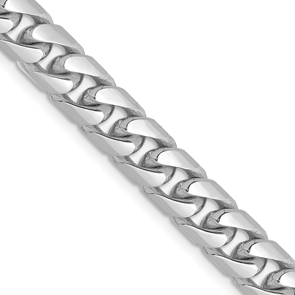 DCU200W.jpg 14k White Gold 6.25mm Solid Miami Cuban Chain - Image 1