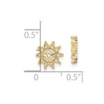 14k Fancy Diamond Earring Jacket Mountings - Image 2