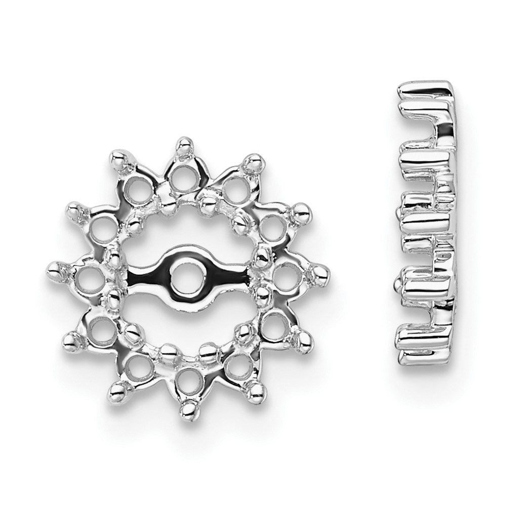 EJM5323-050-1W.jpg 10k White Gold Fancy Diamond Earring Jacket Mountings - Image 1