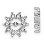 14k White Gold Fancy Diamond Earring Jacket Mountings