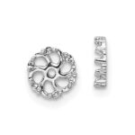 14k White Gold Diamond Earring Jacket Mountings
