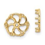 14k Diamond Earring Jacket Mountings